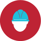 Icono de un trabajador con casco